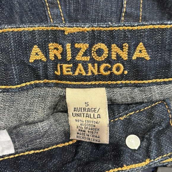 Arizona Women's Indigo Straight Leg Jeans - Picture 4 of 4